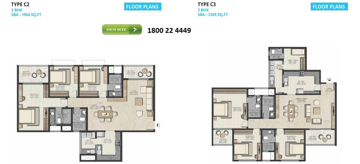 Sobha Atlantis floor plans 1 Sobha Atlantis floor plans 1