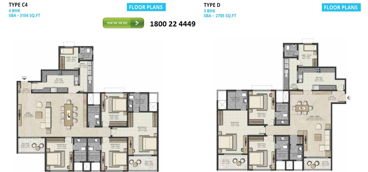 Sobha Atlantis floor plans 2 Sobha Atlantis floor plans 2