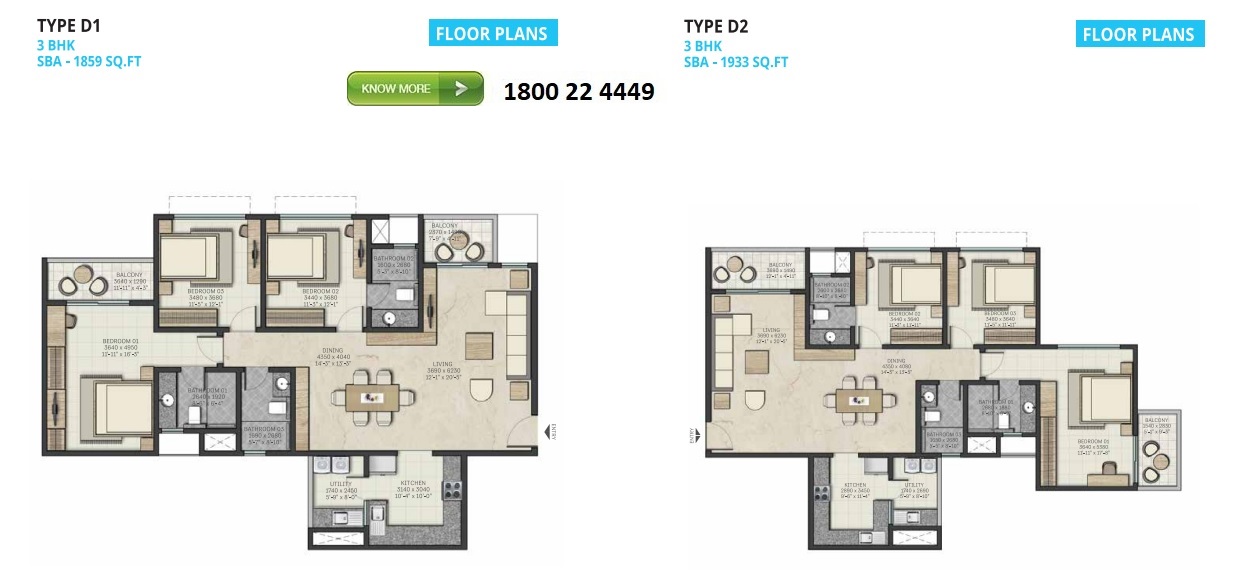 Sobha Atlantis floor plans 3 Sobha Atlantis floor plans 3