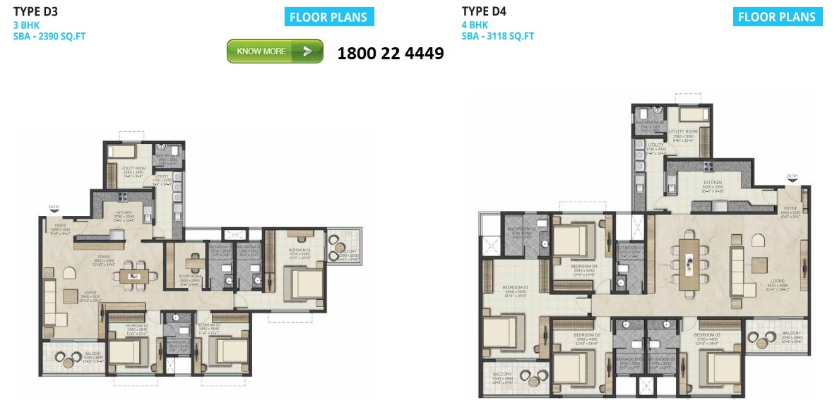 Sobha Atlantis floor plans 4 Sobha Atlantis floor plans 4