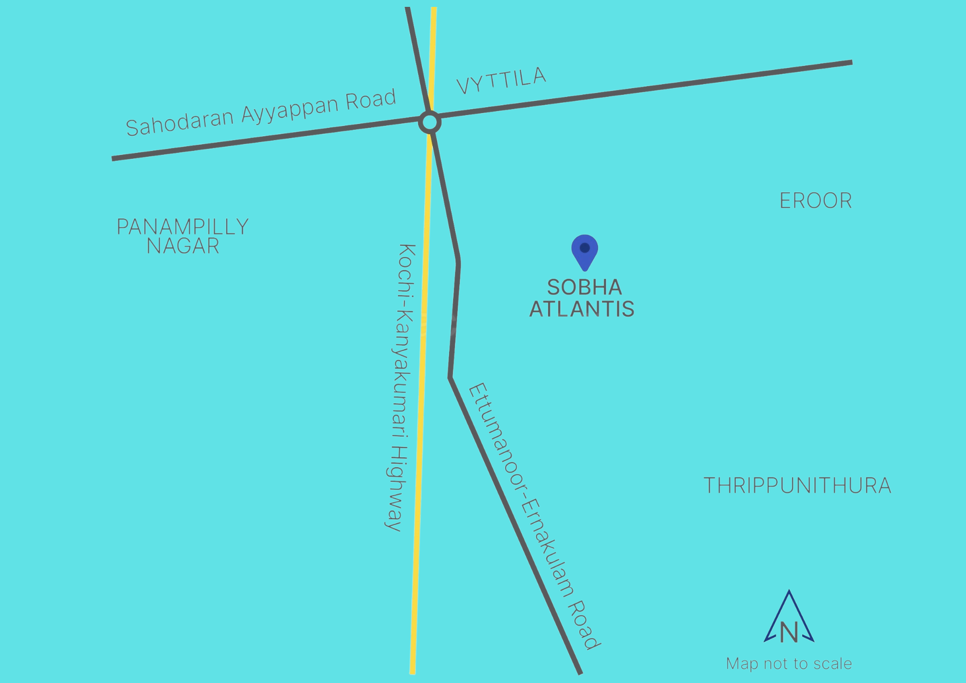 Sobha Atlantis Location Map